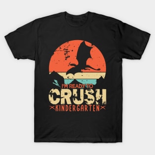 Back To School, I'm Ready To Crush Kindergarten Dragon Boys T-Shirt